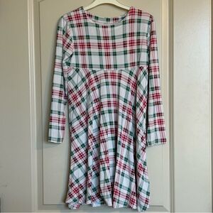 10Y Sweet Bamboo Red Plaid Dress
